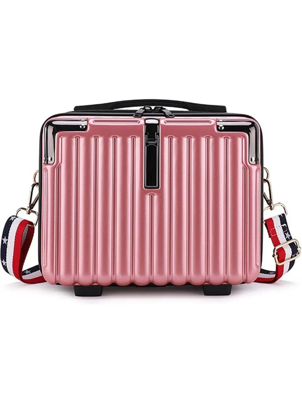 Portable Mini Hard Shell Makeup Case - Stress-Resistant Travel Organizer with